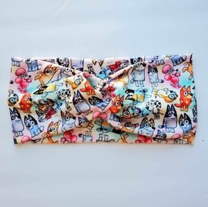 Headband twist dog puppies colors